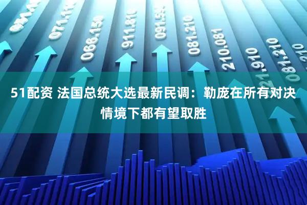 51配资 法国总统大选最新民调：勒庞在所有对决情境下都有望取胜