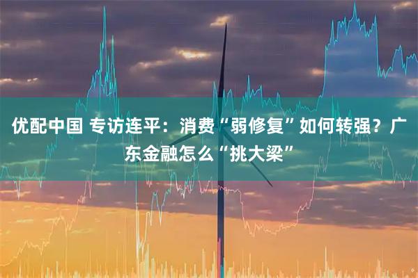优配中国 专访连平：消费“弱修复”如何转强？广东金融怎么“挑大梁”